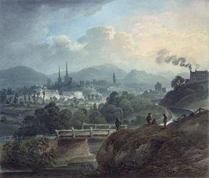 Vista de Shrewsbury a través del Severn